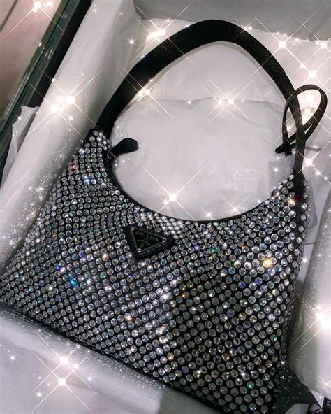 prada bag glitter|prada sparkly hand bag.